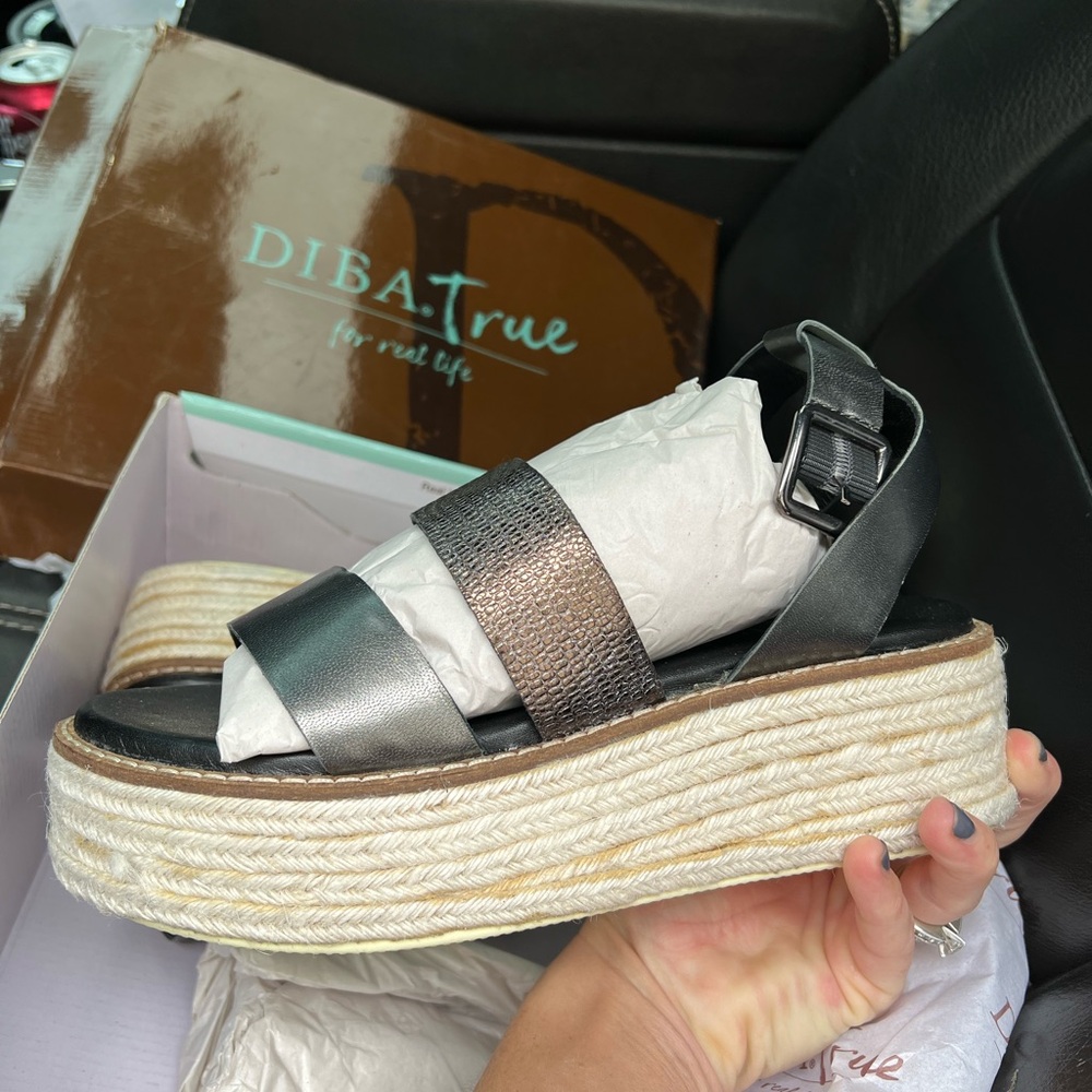 Women's Black Platform Sandals
